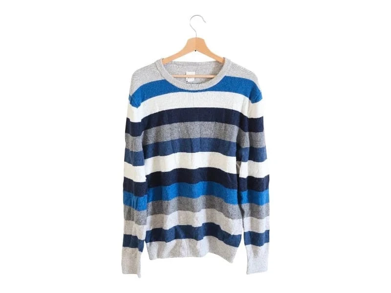 C72 Pull rayures laine Mérinos Gap taille M